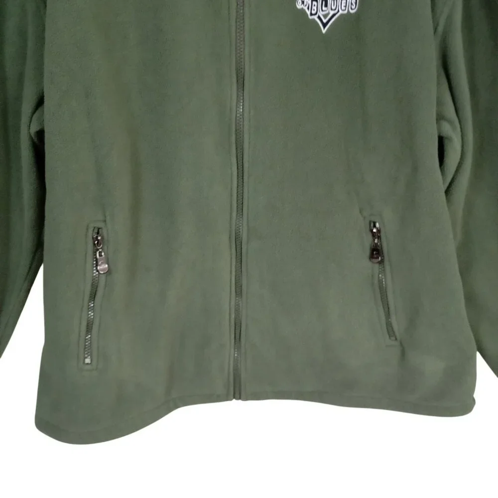 House Of Blues Fleece Jacket Full Zip Large With Beige Collar Embroidered Logo - Picture 6 of 12